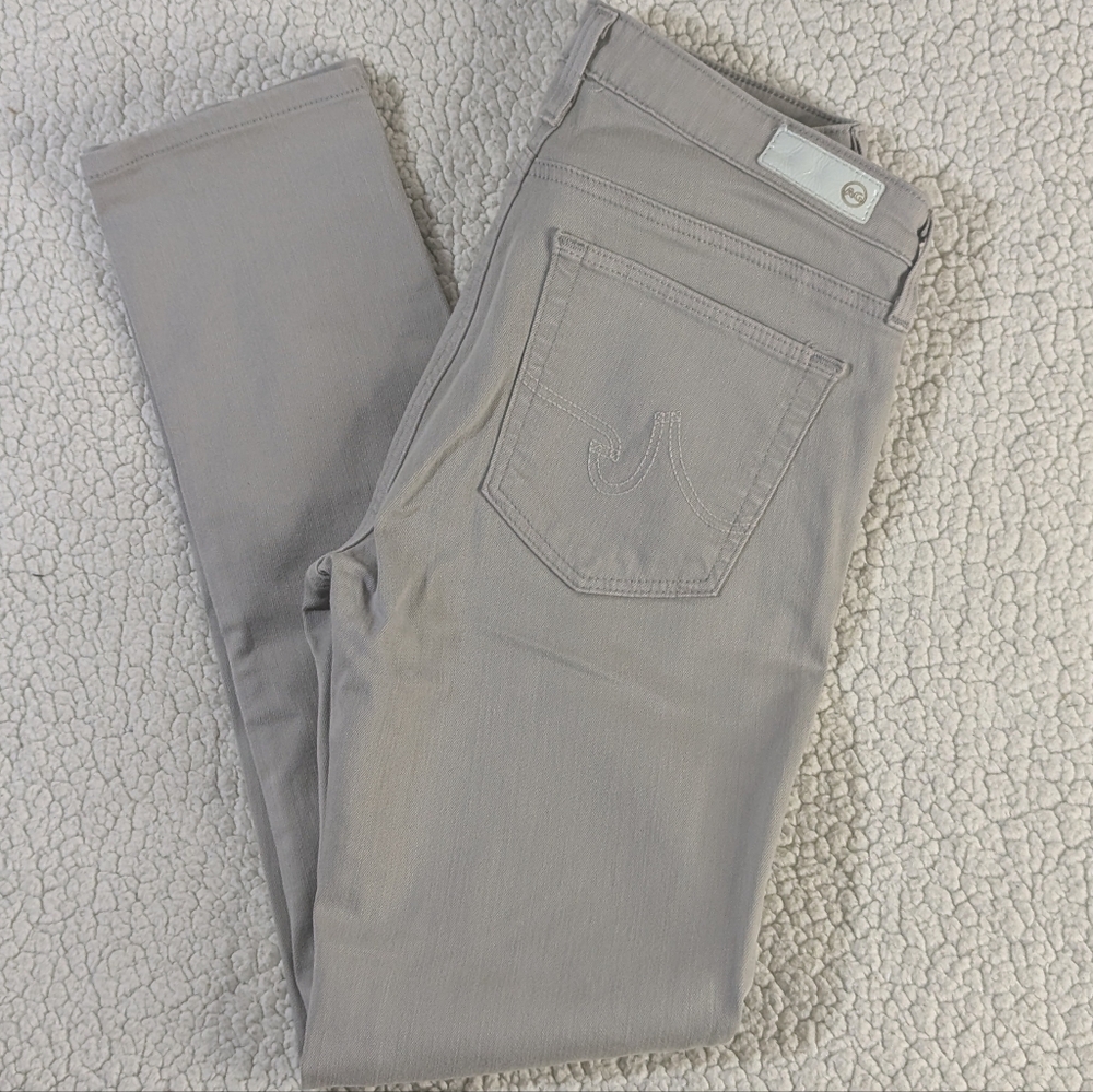 AG Adriano Goldschmied Women's Light Gray Skinny Jeans